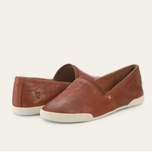 Brown Leather Slip-On Shoes
